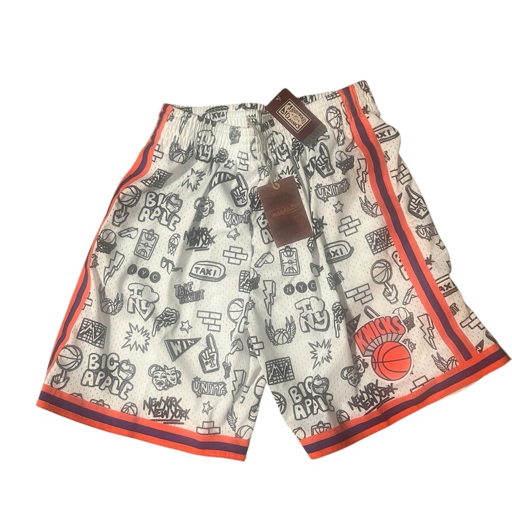NBA New York Knicks Mitchell & Ness Doodle Shorts